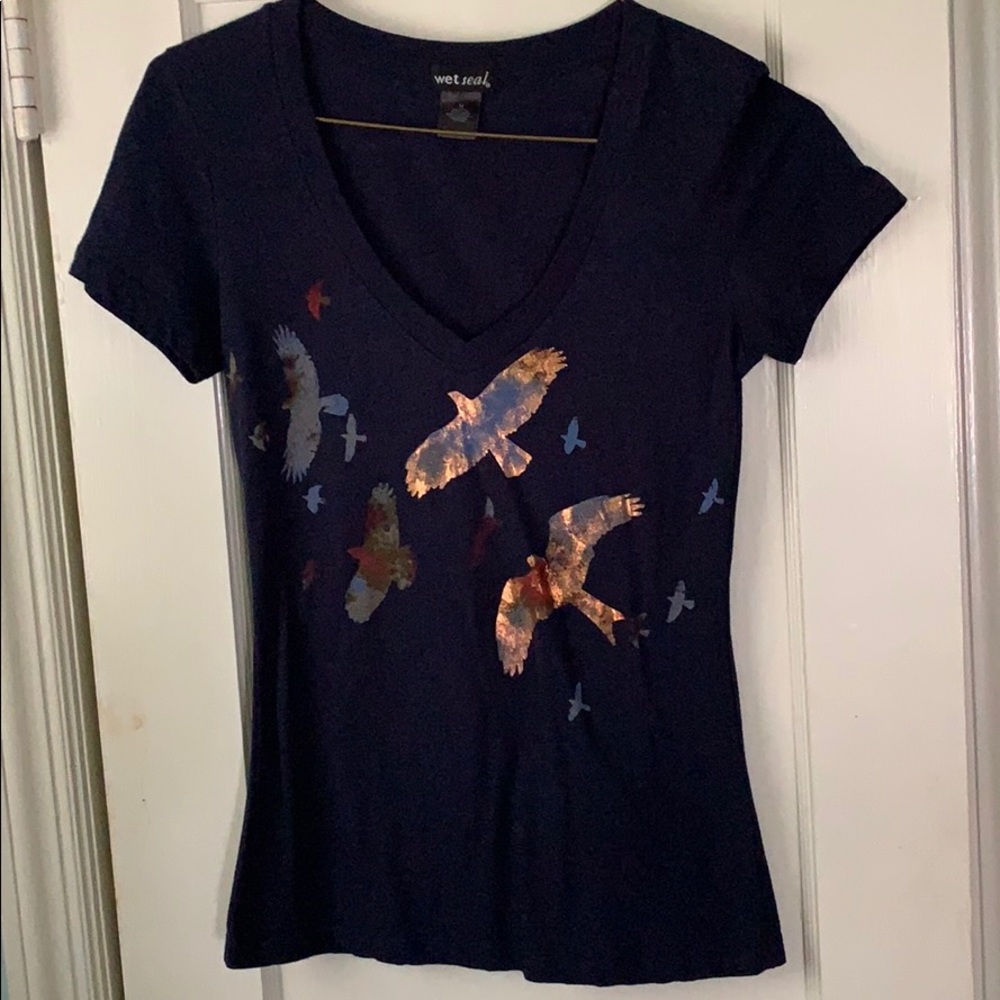 Wet Seal navy blue shirt